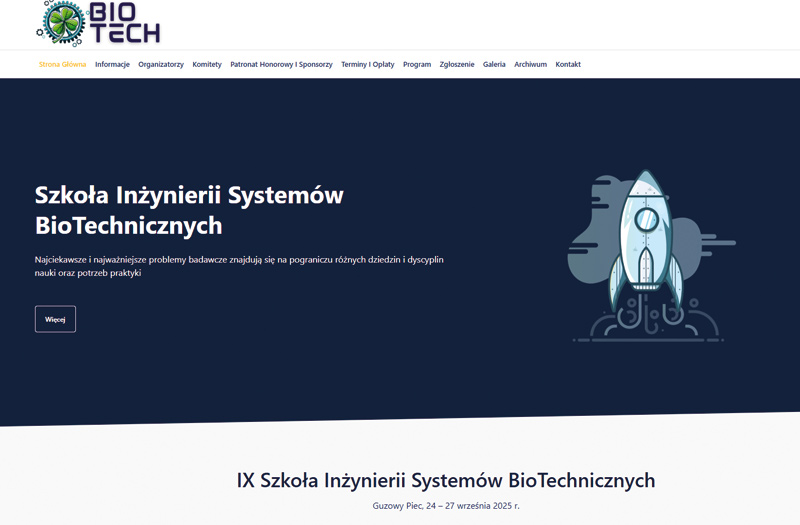 Ponownie uczestniczymy w Szkole Inżynierii Systemów BioTechnicznych! 